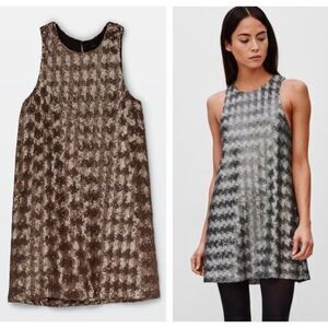 TALULA Aritzia Canterbury Sequin Dress Gold Size XS
